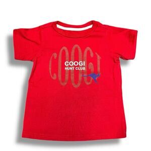 Vintage COOGI T Shirt Tee Baby Australia Down Under Red Size 18 mos Hunt Club